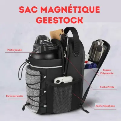 Sac Magnétique GeoStock – Organisateur Intelligent de Rangement et de Transport