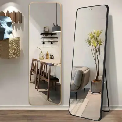 Miroir Plein Pied Équilibre : Design Minimaliste et Reflet Haute Définition pour Intérieur Moderne
